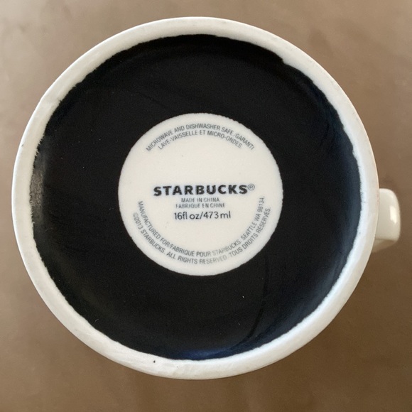 STARBUCKS NAMES COFFEE Mug. CLASS 2014 Art Deco Print COFFEE Mug. B175 - Picture 2 of 2